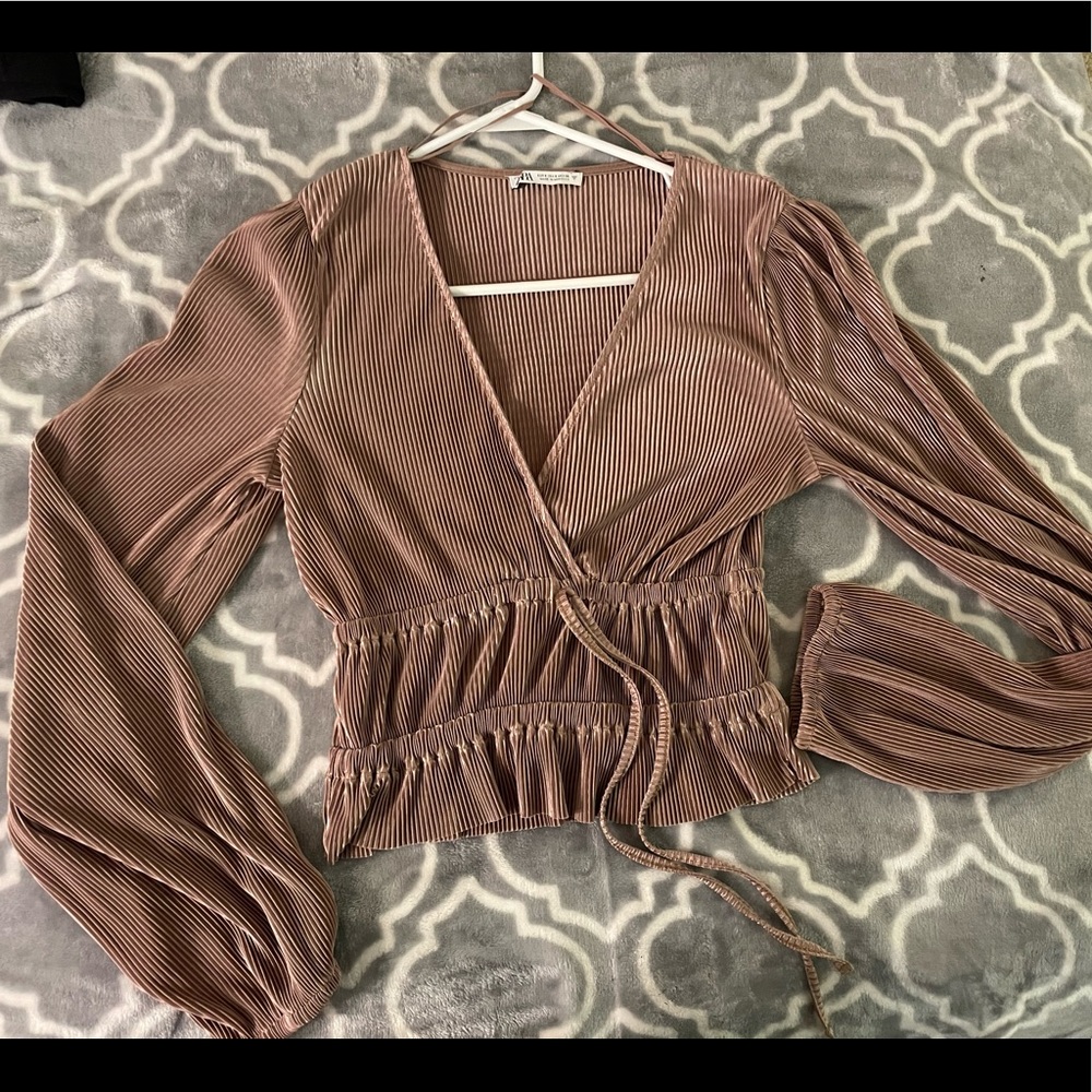 Zara long sleeve blouse